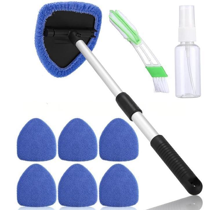 Telescopic Car Windshield Cleaning and Defogging Brush Set