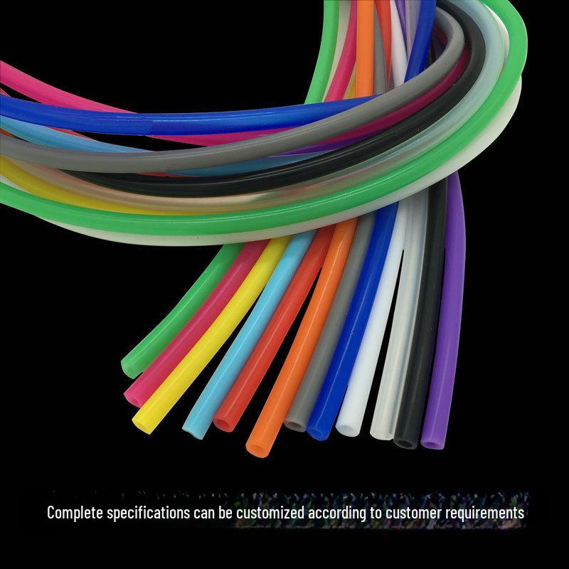 Environmentally Friendly High-Temp Silicone Hose, Food Grade, Green, 6mm ID, 8mm OD