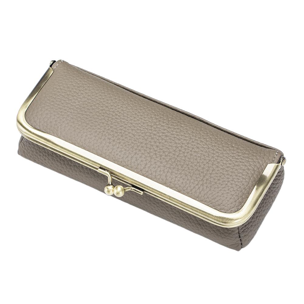 

Автоматически закрывающийся держатель для коробок для очков из ПУ кожи, чехол для очков для чтения, для мужчин и женщин хаки