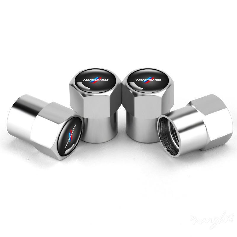 

For BMW Performance X1 X3 X4 X5 E46 E90 F20 E60 E39 F10 M1 M2 M3 4Pcs Metal Car Wheel Tire Air Valve Dust Caps Rim Accessories