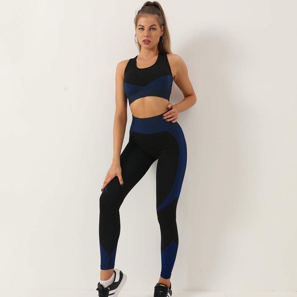 Spring/Summer Seamless Yoga Pants & Zippered Sports Bra Set