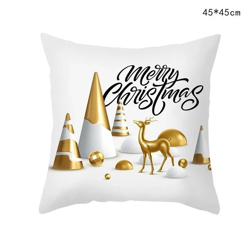 Christmas Themed Pillowcases Car Accessories Office Santa Claus Living Room Sofa Home Pillowcases