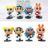 The Powerpuff Girls Action Figure Blossom Bubbles Buttercup Model Dolls Toys For Kids Home Decor Gifts