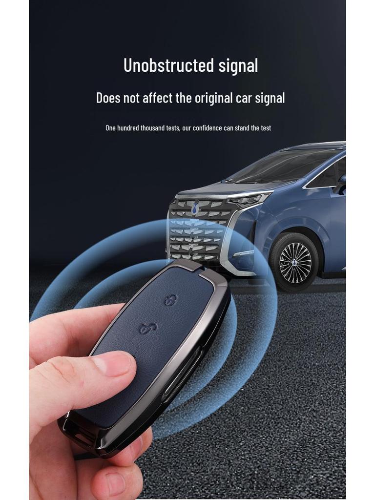 Denza D9 Pouzdro na klíč pro 23 modelů - Špičkový N7 N8 Obal klíče dálkového ovládání auta a spona