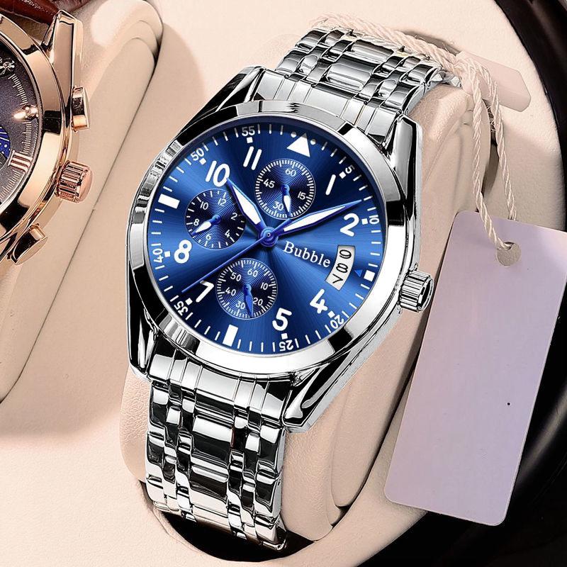 Bubble Brand Luxurious Quartz Luminous Waterproof Men s Digital Wristwatch Watch Only