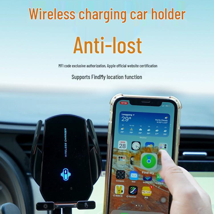 15W Car Wireless Charger & Phone Holder with Positioning and Rotatable Air Vent Navigation