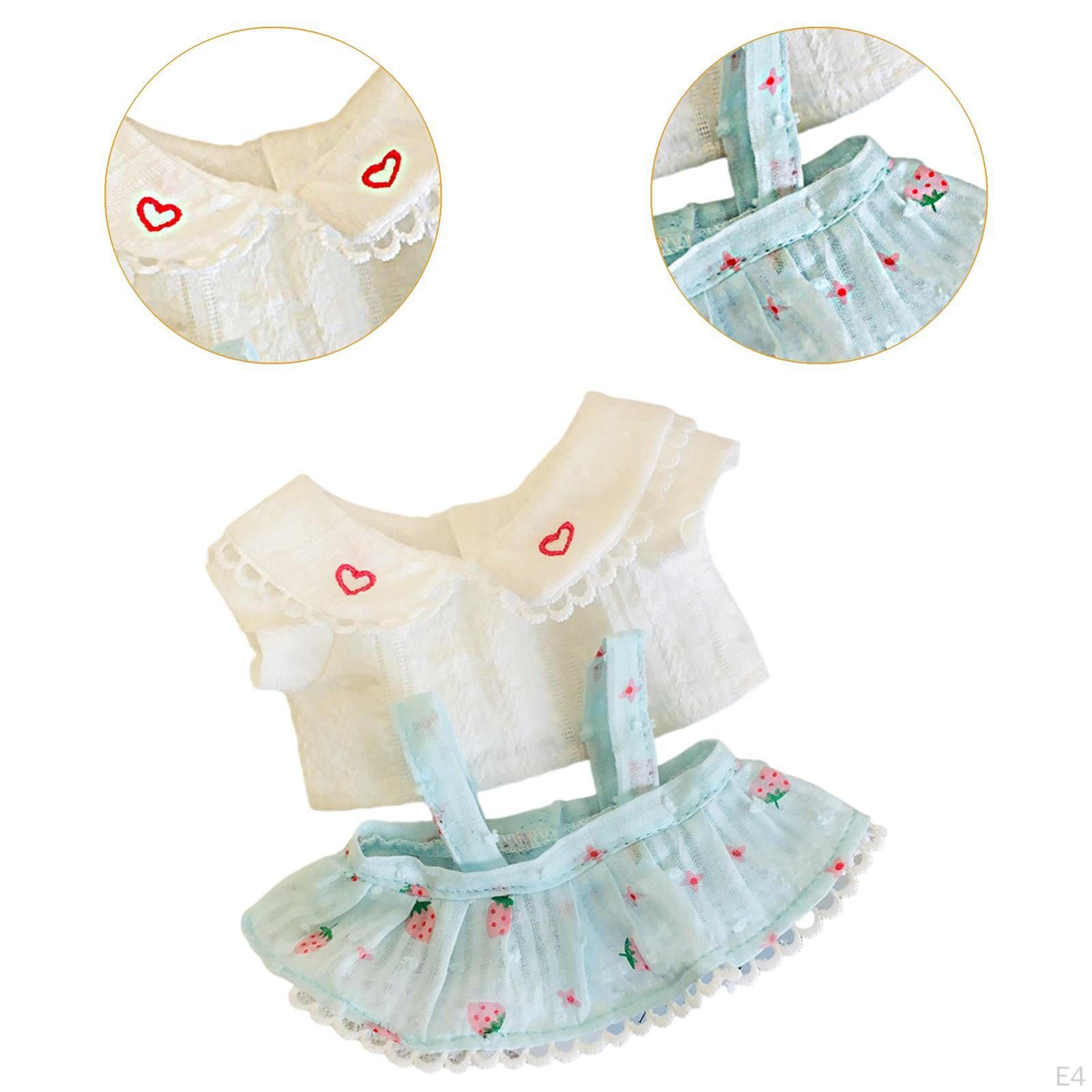 20 см Кукольная одежда Милая плюшевая игрушка Наряд Стильные аксессуары Фото реквизит — фото 6