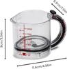 Multi-Functional 4-In-1 Adjustable Measuring Cup  Measuring Cup with Scraper-Style Seal Base Measurings Cube Cups For Cooking Baking Ingredients