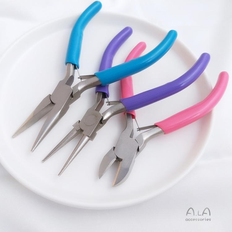 Nylon Tip Needle Nose Pliers, Anti-Rust Jewelry and Handcraft Tool for Metal Wire and Plastic Handling