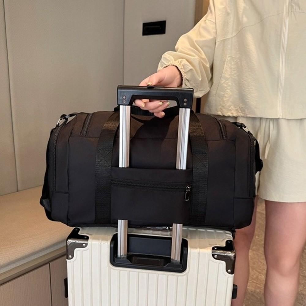 Solid Color Travel Luggage Bag Multifunctional Sports Fitness Bag Travel Backpack  Streetwear