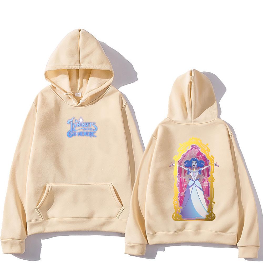 Knights of Guinevere Thriller Graphic Hoodies Man Fashion Casual Long Sleeve Sweatshirts Unisex High Street  Pullovers