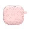 Silicone Case Protector with Carabiner Engraved Flower Dinosaur Case Full Protective Case for AirPods Case 4th Generation (2025)