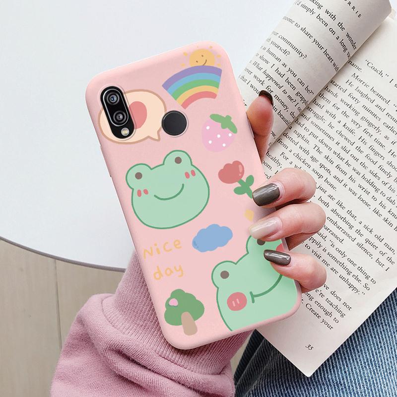 Für Huawei P20 2018 P20 Lite P 20 Pro Hülle Niedliche Cartoons Herz Katze Weiches Silikon Stoßfeste Handyhülle Für Huawei P20 Fundas