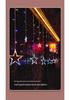 Solar-Powered Star and Moon LED String Lights - Colorful Outdoor Decor for Christmas and Festivals