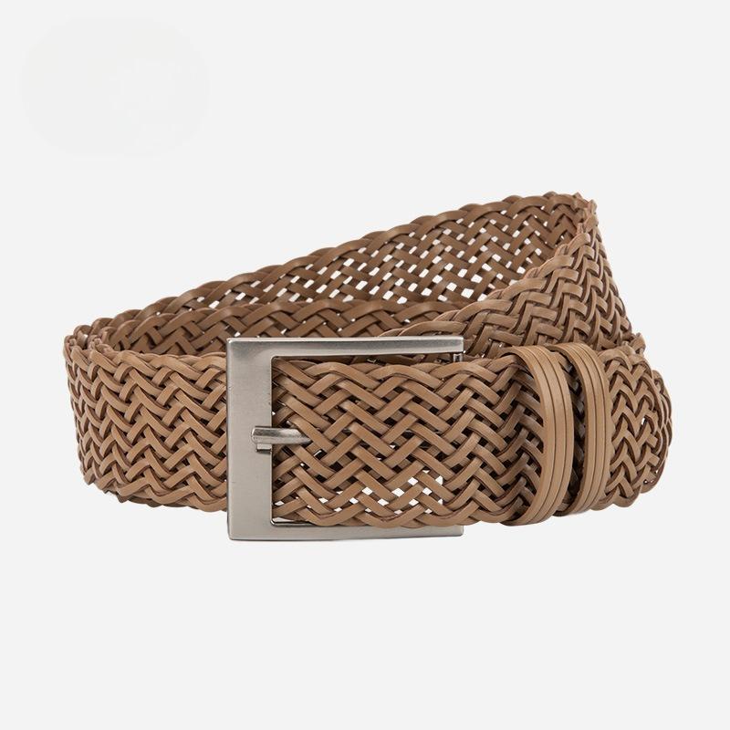 

Retro Trendy Punch-free Braided Belt for Women with Jeans with Niche Decorative Women s Belt 105cm