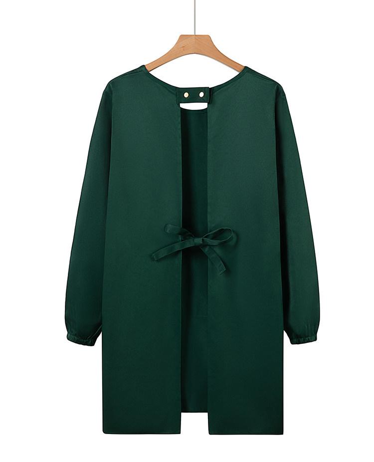 Waterproof Long Sleeve Kitchen Apron - Oil-proof, Stain-resistant, Reversible Cooking Coveralls