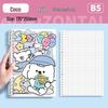 Puppy Paradise Cute Cartoon Loose-Leaf Notebook - Comfortable, Detachable, Ideal for Students