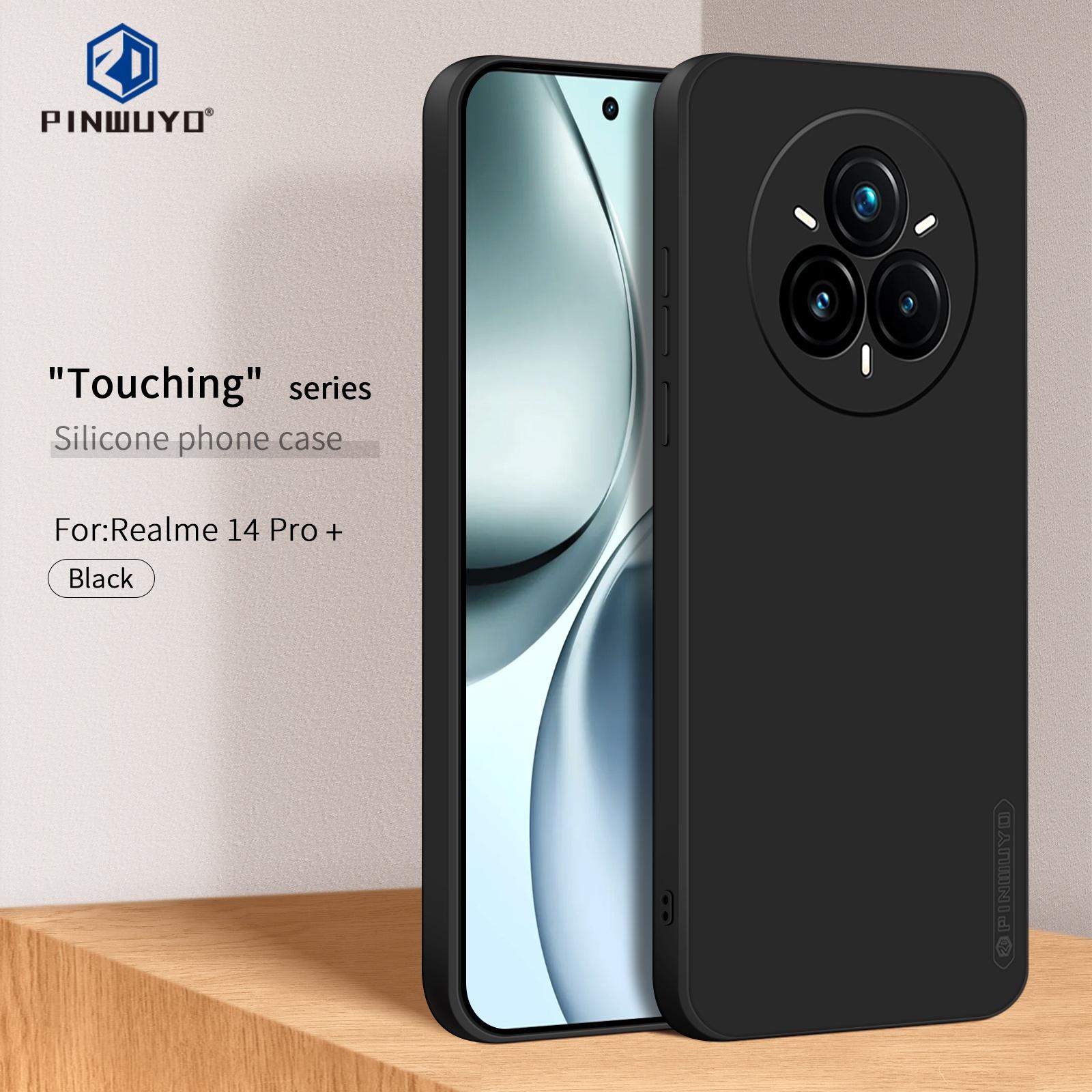 

For Realme 14 Pro+ 5G Phone Case PINWUYO Soft Matte TPU Mobile Back Cover Green