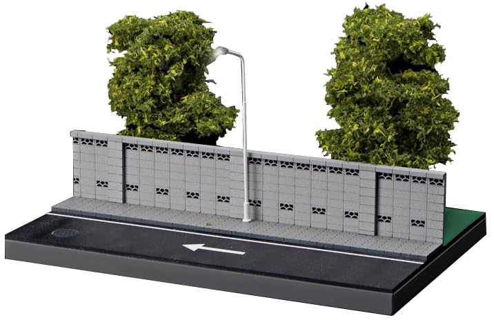 Freestyle Collector SHOUCANGJIA Road and Green Park Diorama SCJ82032 (FREESTYLE) 1/64 Wall-side