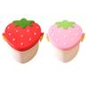 Bento Pranzo Scatola Doppio Strato Forma Fragola Contenitori Cibo con Posate Bambini