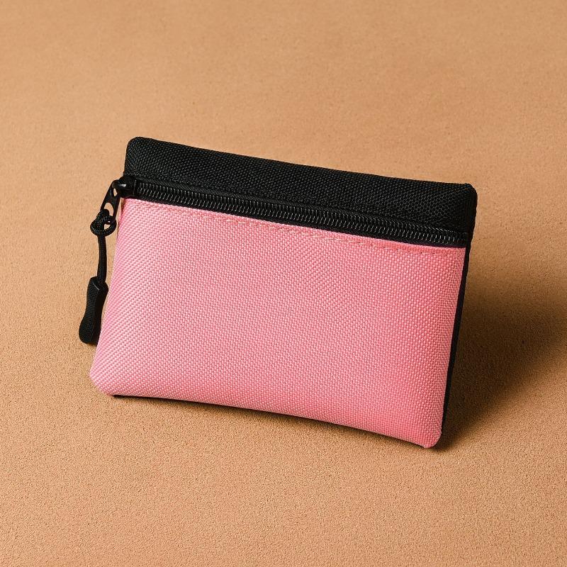 Mini-Wechselbeutel, einfach und tragbar, hochwertige Stoffaufbewahrung, Reißverschluss, kleine Geldbörse, Kartenetui, Münzbeutel für Studenten und Kinder.