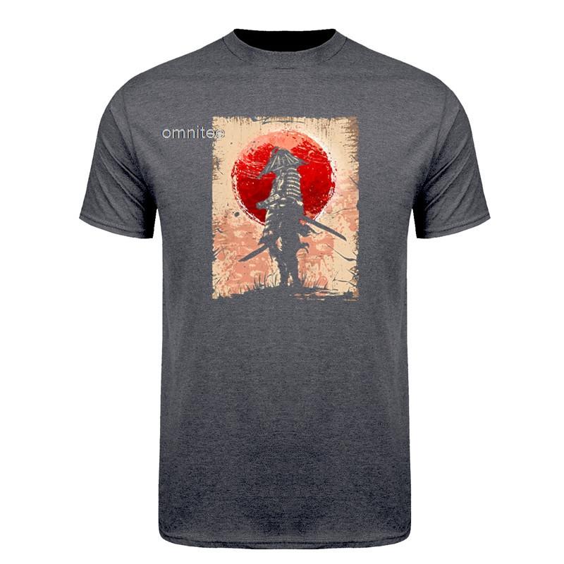 Japanese Samurai T Shirt Bushido Warrior Katana Graphic Tee Vintage Japanese Art Samurai Warrior TShirt HJ071