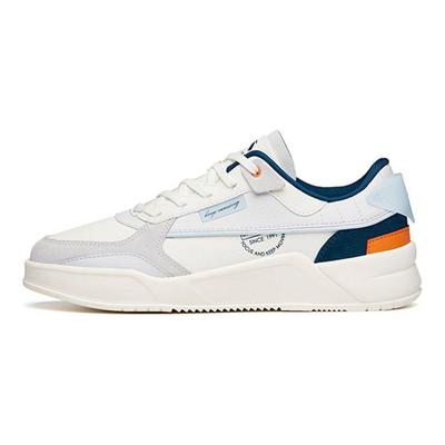 Comfortable Simple Non-Slip Wear-Resistant Low-Top Skate Shoes Men Sneakers Ivory-White Sand-Gray 912138823-3