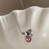 Long Tassel Necklace Water Droplet Star Shaped Heart-shaped Multi Pendant Sweet and Cool Fashionable Versatile Collarbone Chain