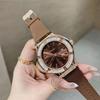 Uhr Lady Dominante Persönlichkeit Silikonarmband Sportzeitmessung Laufen Sekunden Großes Zifferblatt Damen Uhr Diamant Wasserdicht