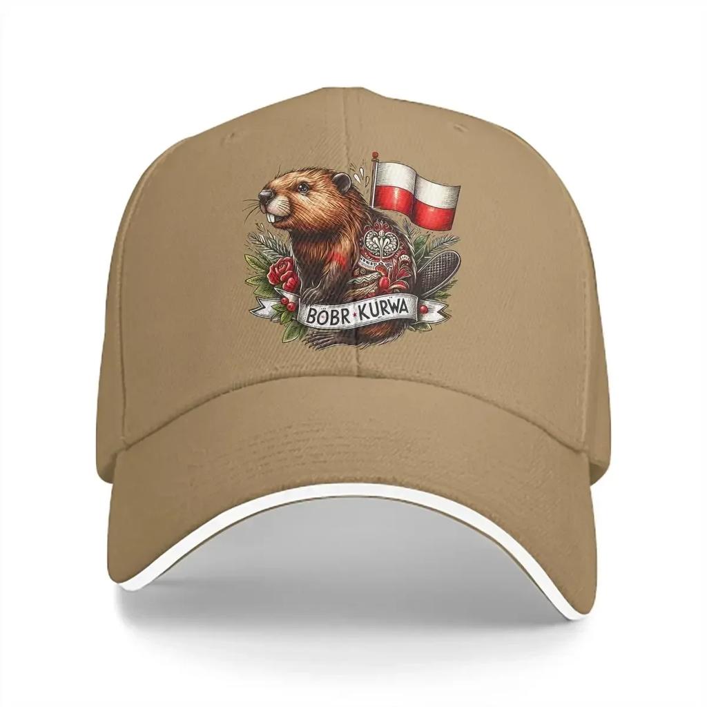 Kurwa Classic Unisex Baseball Caps Peaked Cap Kurwa Bobr Bober Sun Shade Hats for Unisex Women