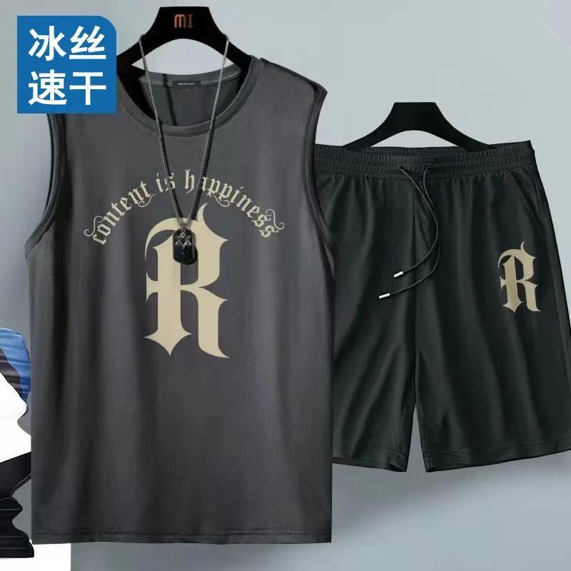 Men's summer quick-dry basketball set, sportswear, men's casual wear, jogging pants