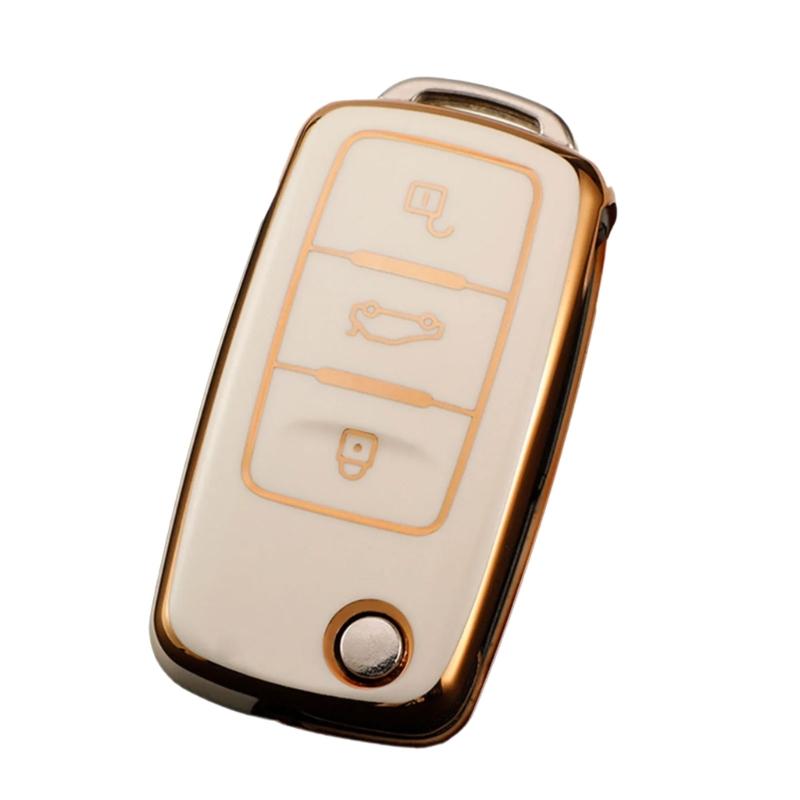 Key Fob Protector Cover TPU Car Key Case Waterproof Remote Key Cover Full Protection Shell Flexible Case