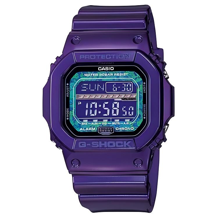 CASIO G SHOCK Quartz Movement Resin Strap Watch Men s Watches Purple Watch Dial GLS-5600KL-6 Purple Watch Dial