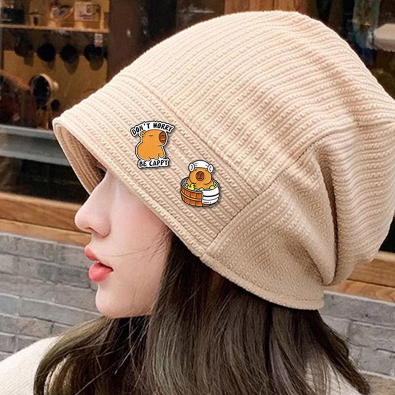 Unique Capybara Designs Brooch Decoration Trendy Capybara Enamel Brooch With Vibrant Colors Dainty Lapel Pin For Women