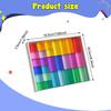 Rainbow Building Blocks Set Stacking Sensory Learning Toy Colorful Training Educational