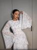 2025 Spring Elegant Floral Long Sleeve Dress for Women - Soft, Sweet, and Comfortable