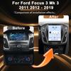 Android 16 Car Radio For Ford Focus 3 Mk 3 2011 2012 2013 2014- 2019 For Tesla Style Carplay Stereo Head Unit GPS 4G Wifi DSP BT