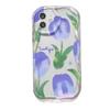 Purple Tulip for iPhone17promax Phone Case Apple 16 Cream Wave 14/13 Soft Case 15