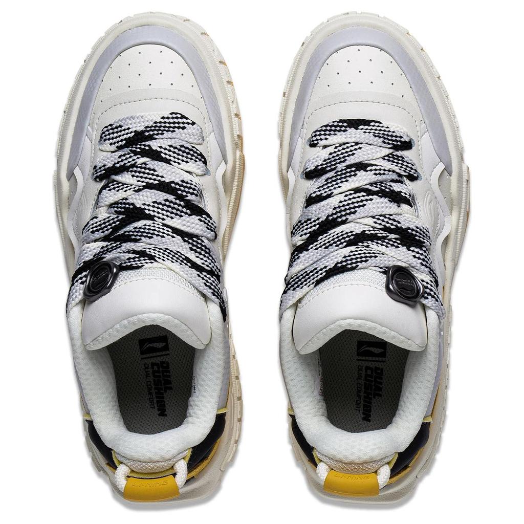 Li Ning 001 Unblock Classic Casual Durable Lightweight Low Top Skate Shoes Women sneaker White Platinum AGCT096-2