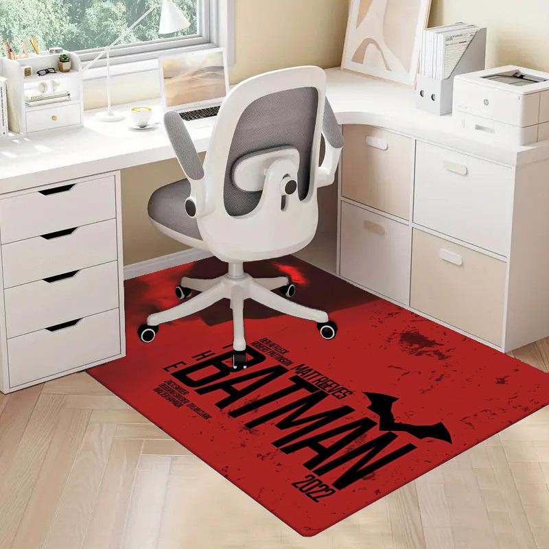 1pc Office Carpet Chair Mats The Batman 2022 Poster Perfect for Office Chairs, Living Rooms, Or Bedrooms,Polyester Carpet.HDT069