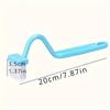 Toilet Brush with Extended Handle, V-Shape Plastic Dead End Cleaning Brush for Bathroom And Outdoor Use
