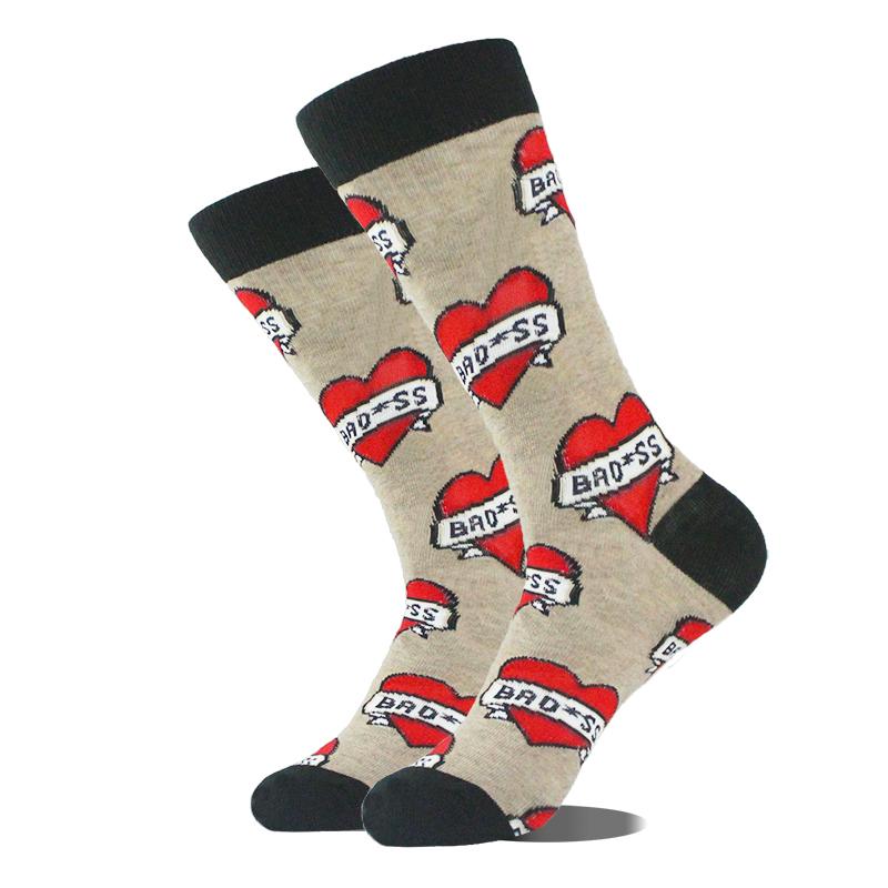 Men Dinosaur Astronaut Planet Crew Socks Harajuku Big Size Sokken Unisex Skateboard Divertidos Happy Design Hip Hop Funny Socks