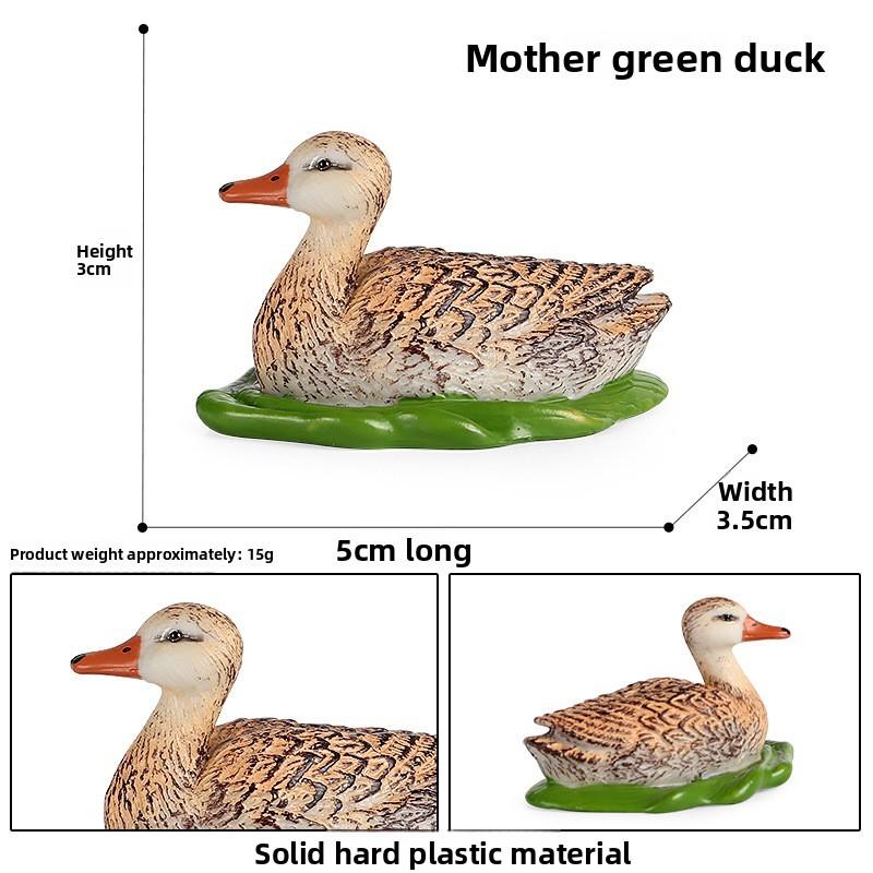 Animal Model Toy Plastic Duck Figurine For Childs Educational Play