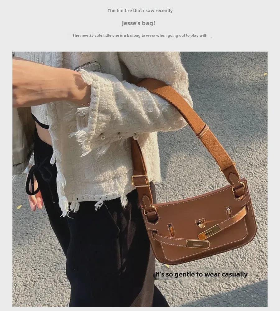 Geantă Crossbody & de Umăr din Piele de Vacă Strat Superior Mini Gypsy pentru Femei