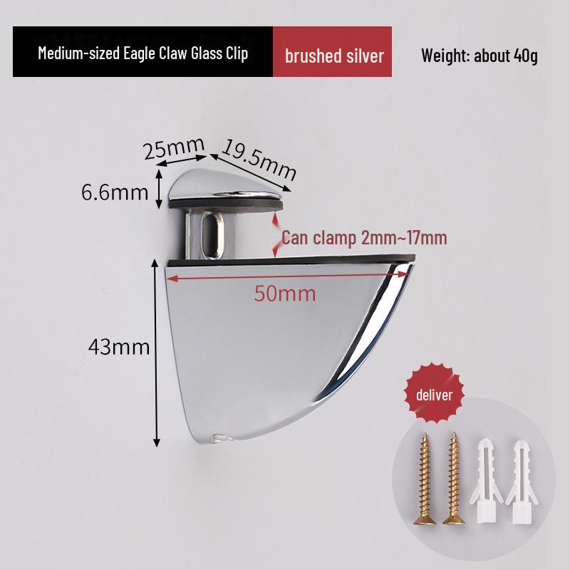 Adjustable Glass Shelf Clip Support Bracket