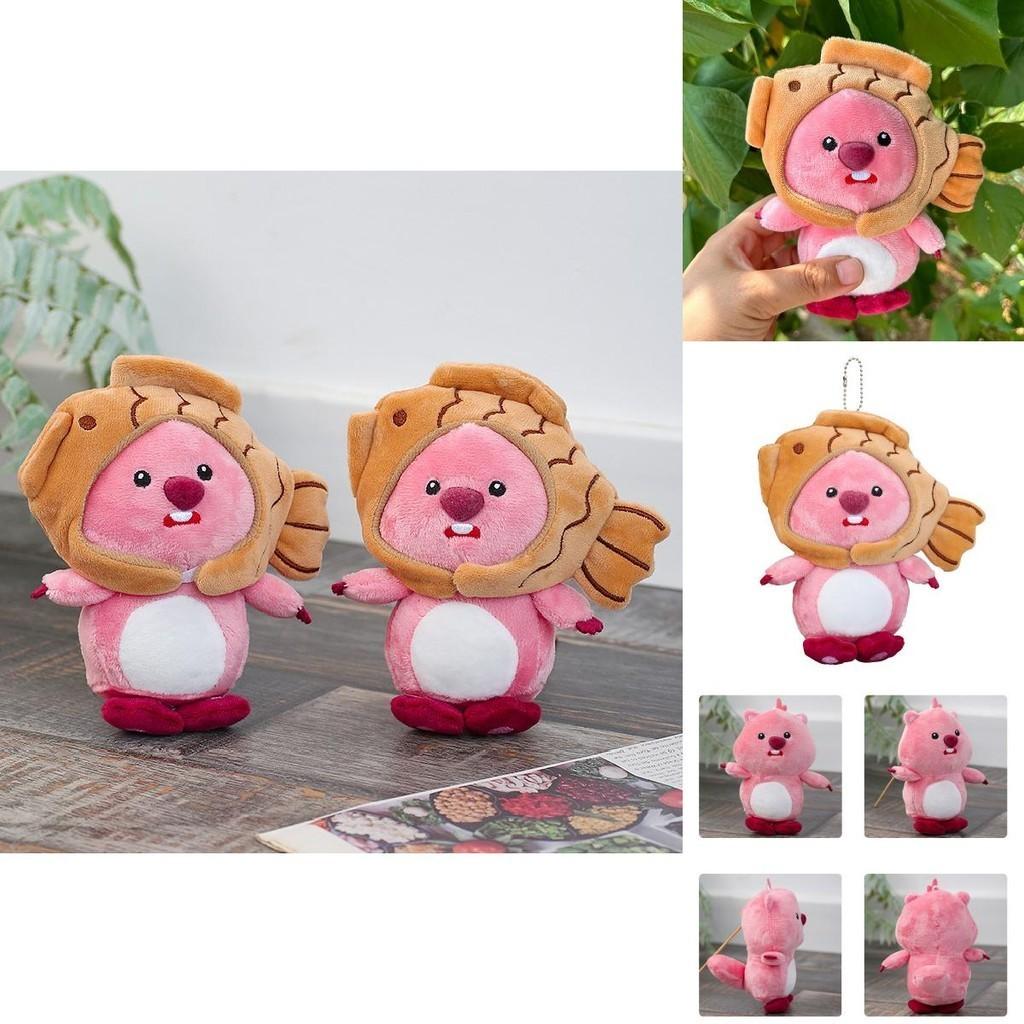 Cute Beaver Plush Toy Keychain Pendant With Soft Short Plush Wholesale Hanging Decoration For Bags