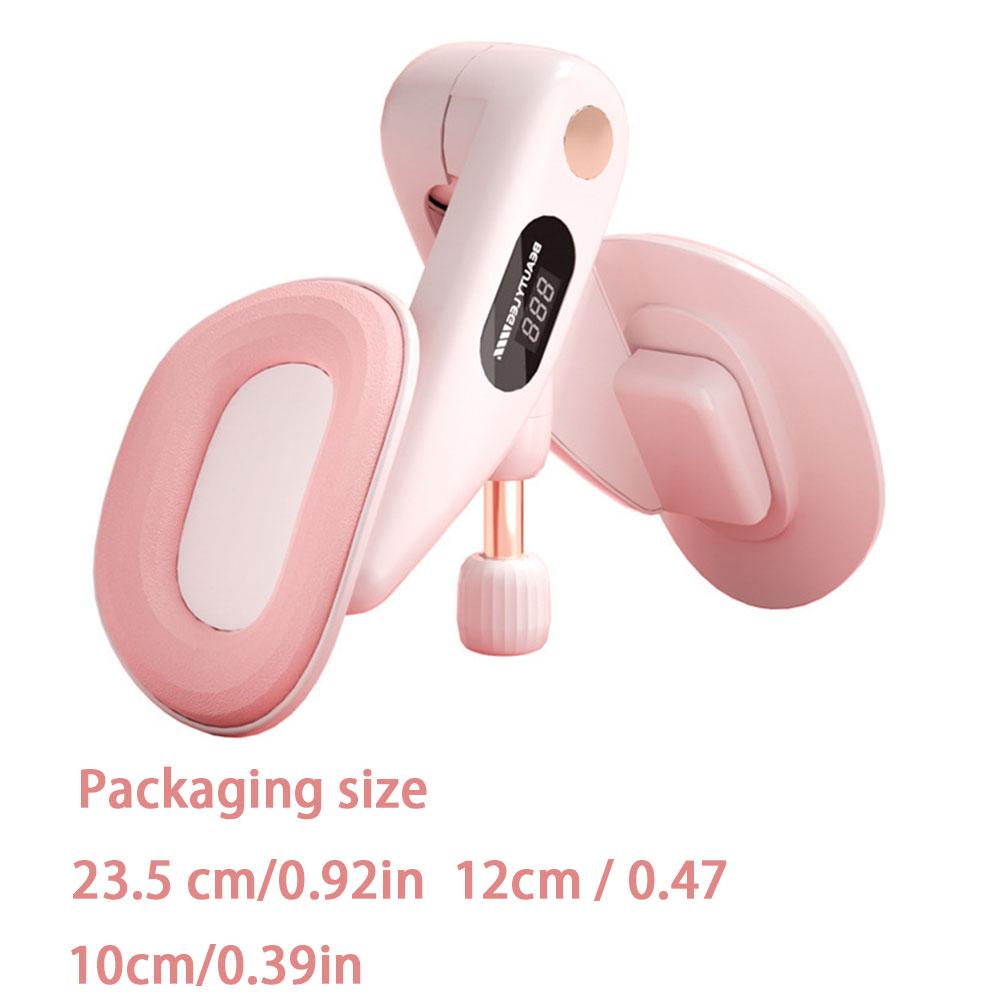 Digital Thigh Master Exerciser Strength Adjustable Pelvic Floor Training Device Battery Powered Men Women Yoga Fitness Equipment
