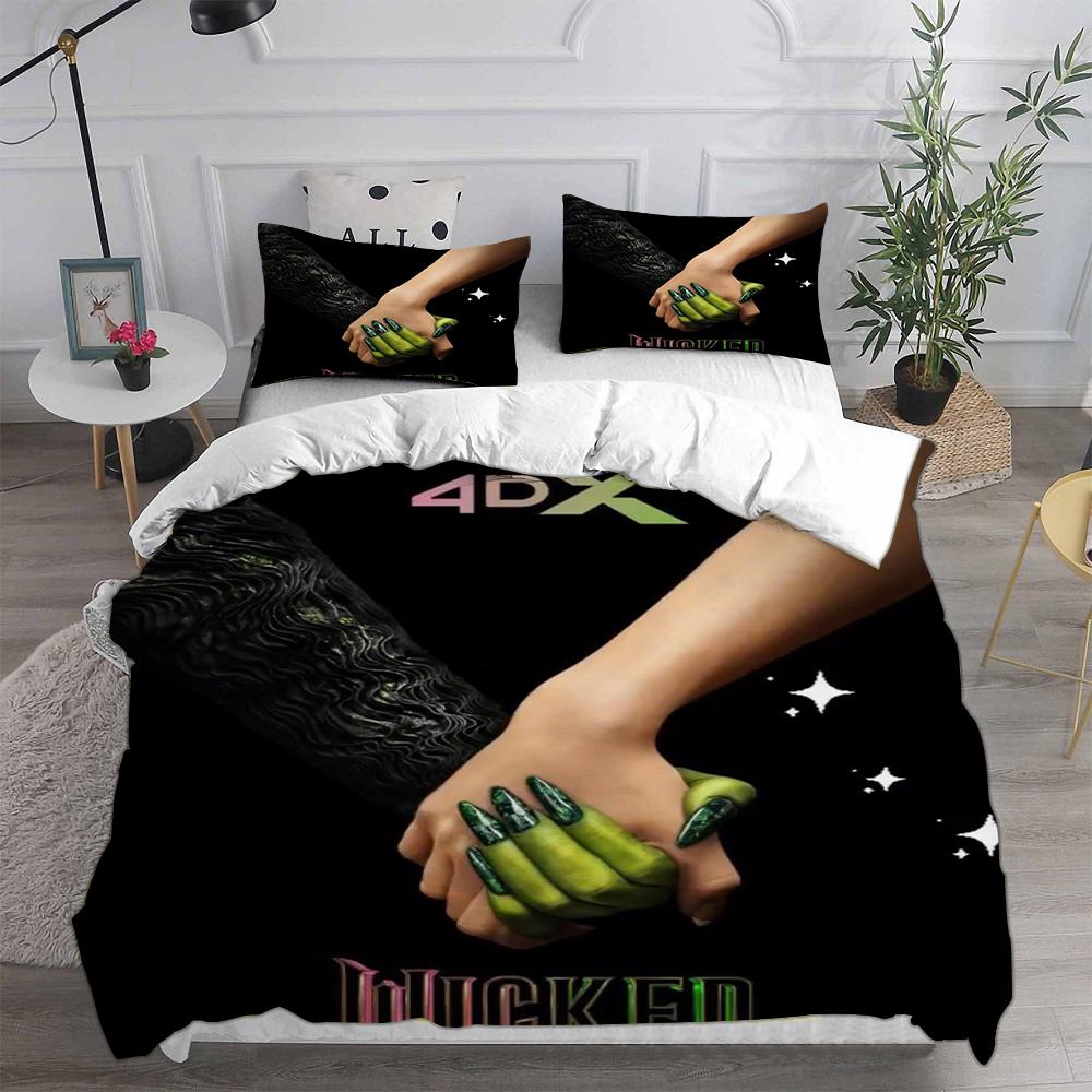 Movie Wicked Witch Bedding Sets Comforter Bed Cover Duvet Cover Pillow Case 2-3 Pieces Sets Bedroom Home Decoration
