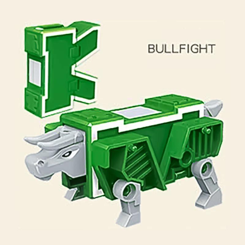 New Learning Toys 26 Letters Learnable Words Transformable  Combinable Robots Alphabet Toys For Kids Gifts Learn Play Robot Toy