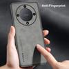 Lüks PU Deri Kılıf Onur X9A X9 4G 5G arka kapak Mat Silikon Koruma telefon kılıfı Onur Sihirli 4 5 Lite X40 Coque